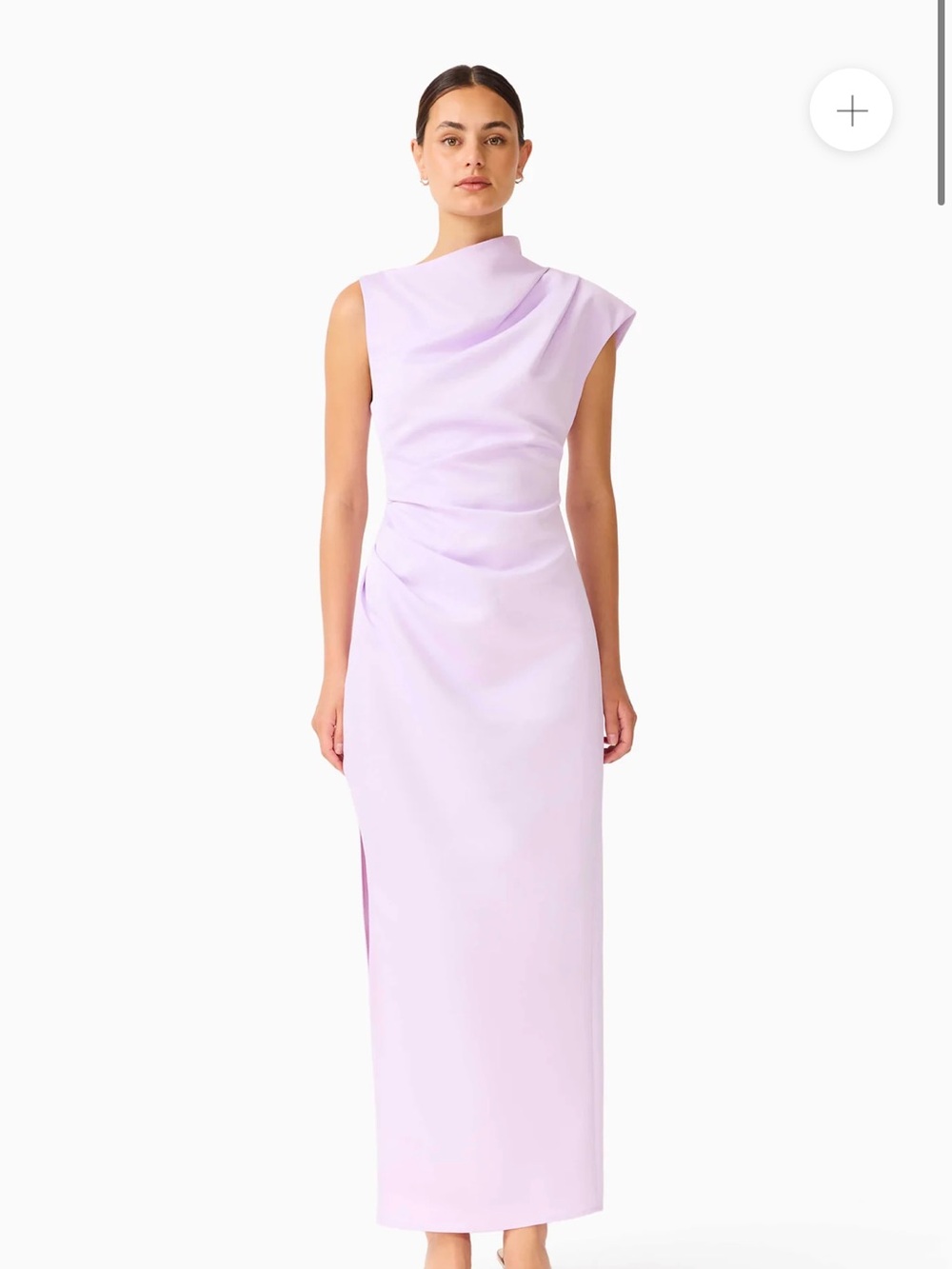 Elliatt Lilac One-Shoulder Maxi Dress
